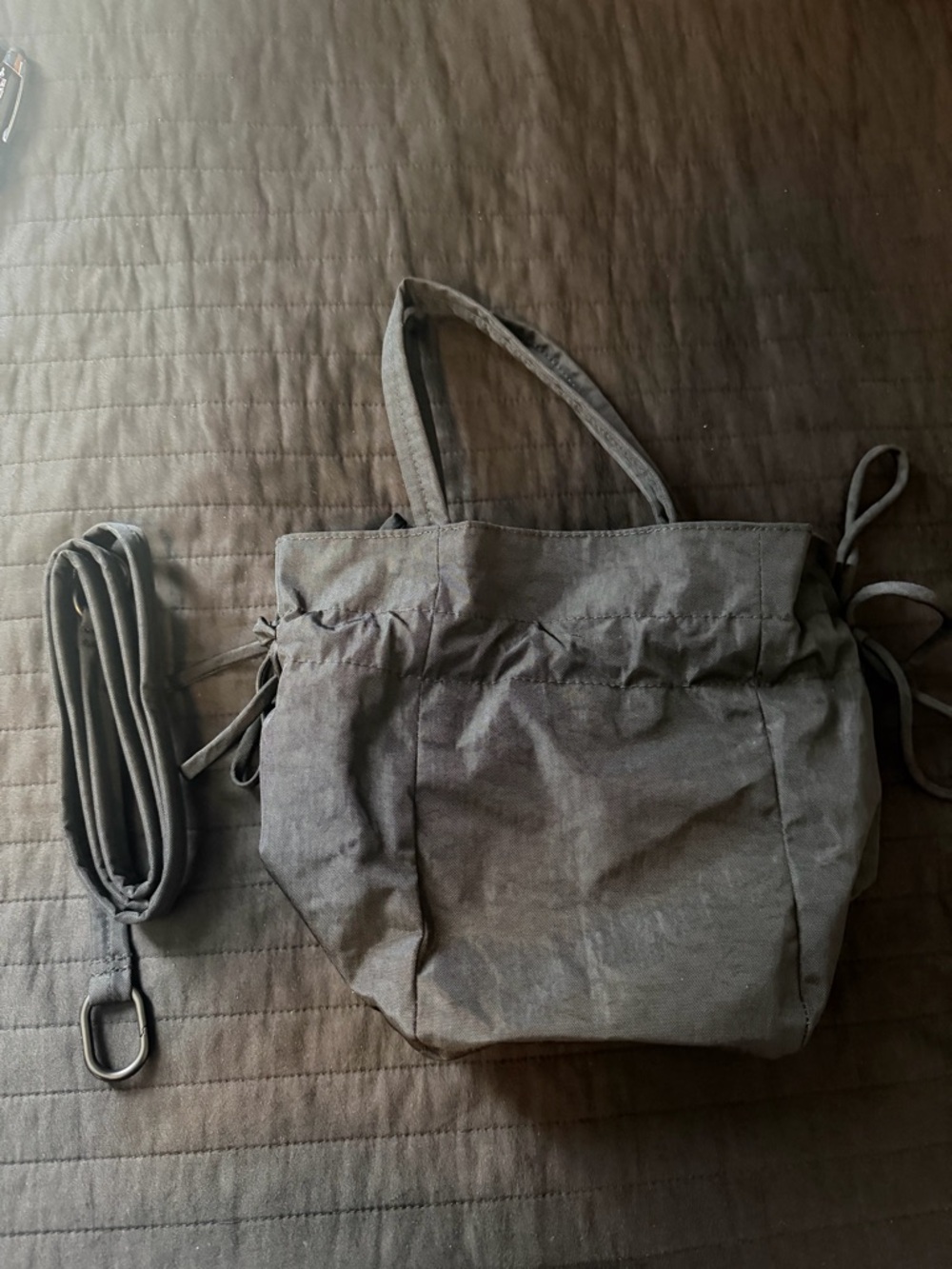 BAGGU Black Drawstring nylon bag - Picture 3 of 3